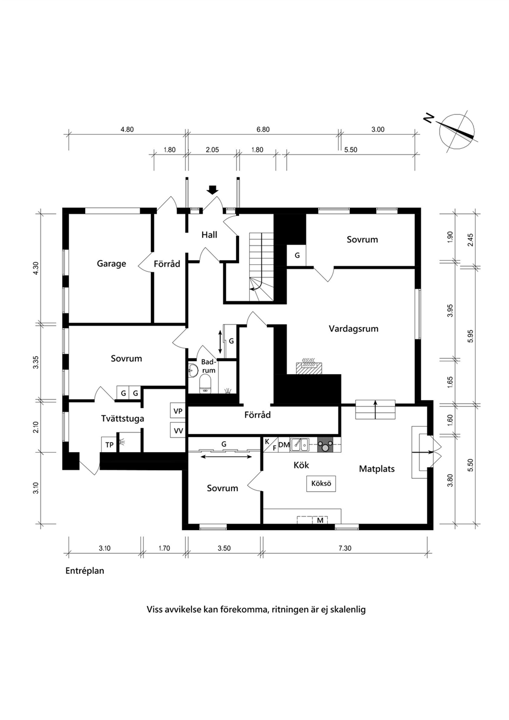 Planritning entréplan