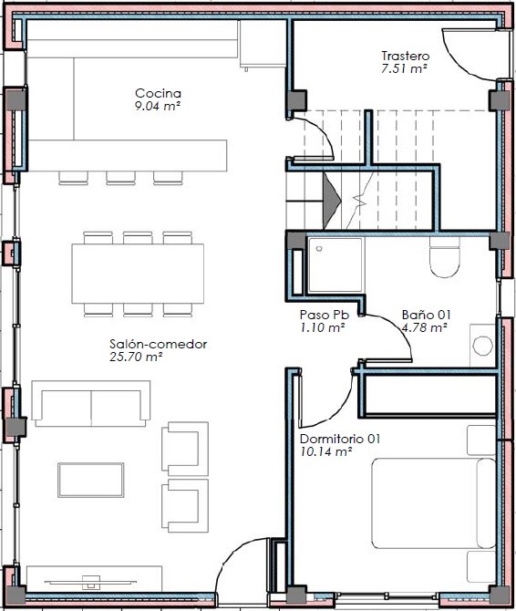 Plano del piso 1