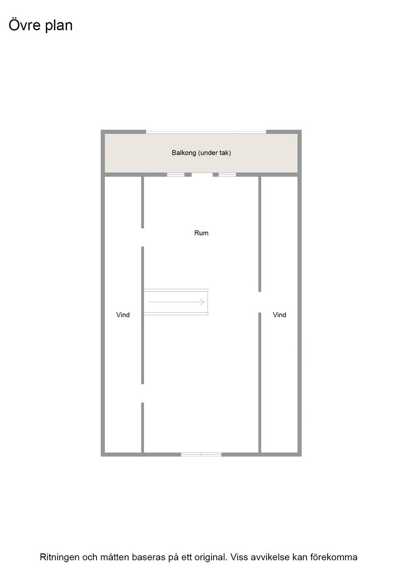 Planritning övre plan