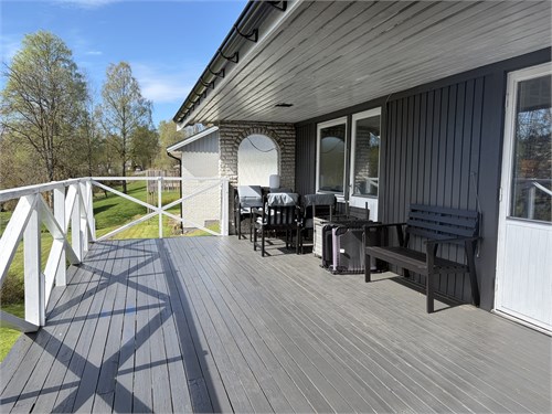 Härlig balkong på baksidan