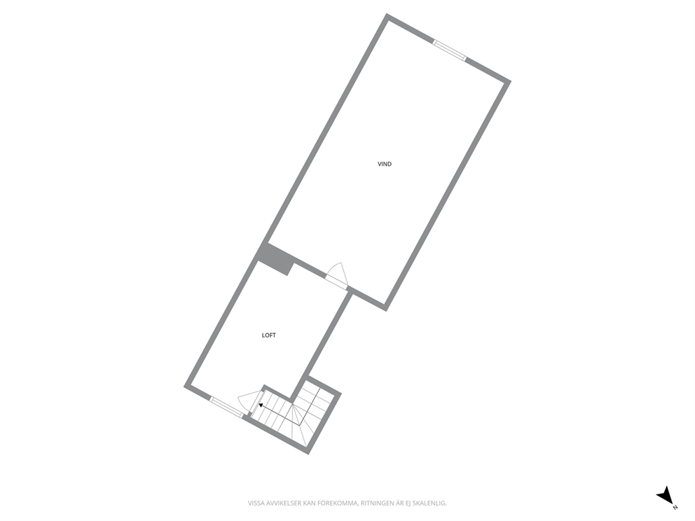 Planritning äldre bostadshus på tomten 