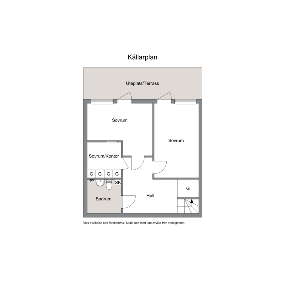 Planritning - Nedre plan