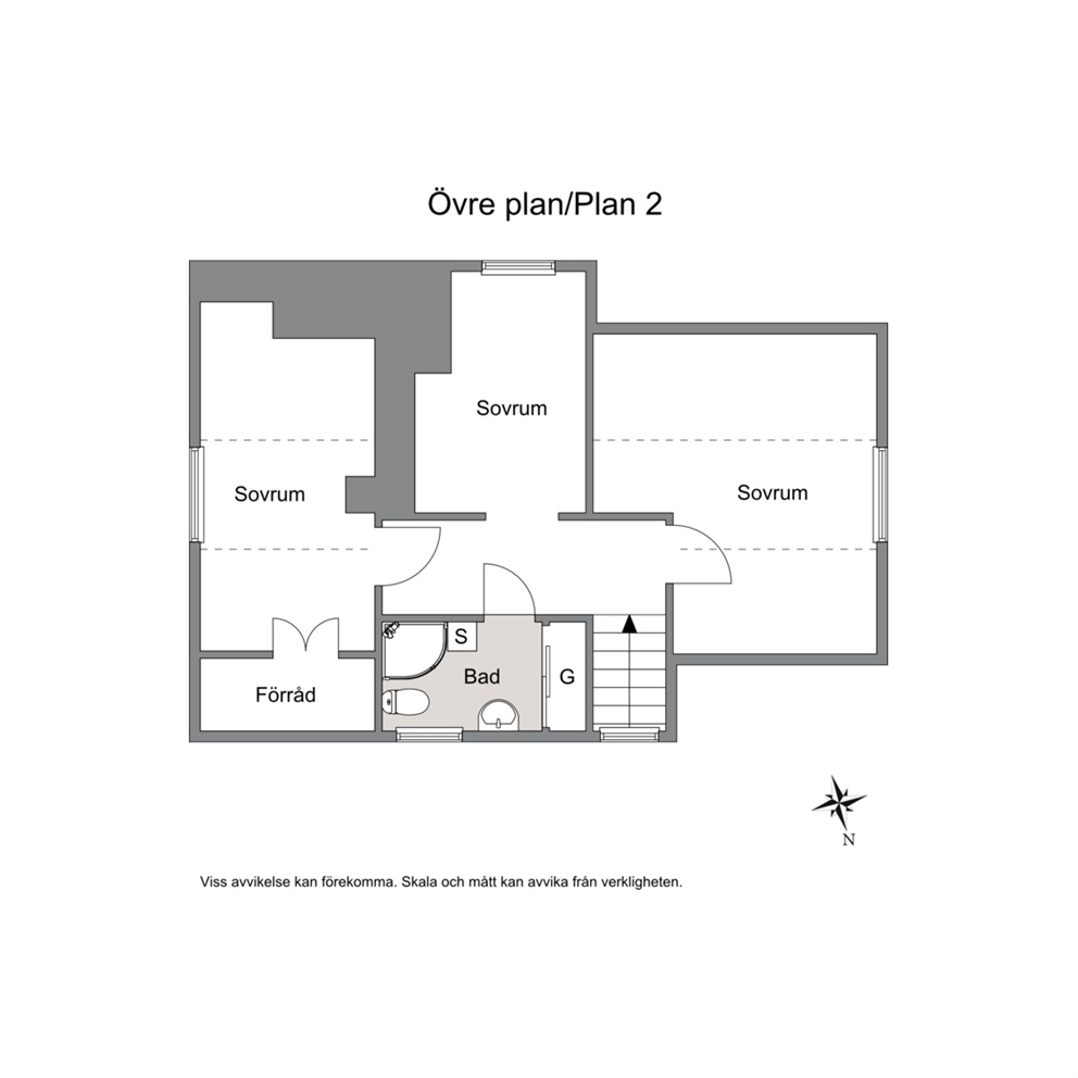 Planritning - Övre plan