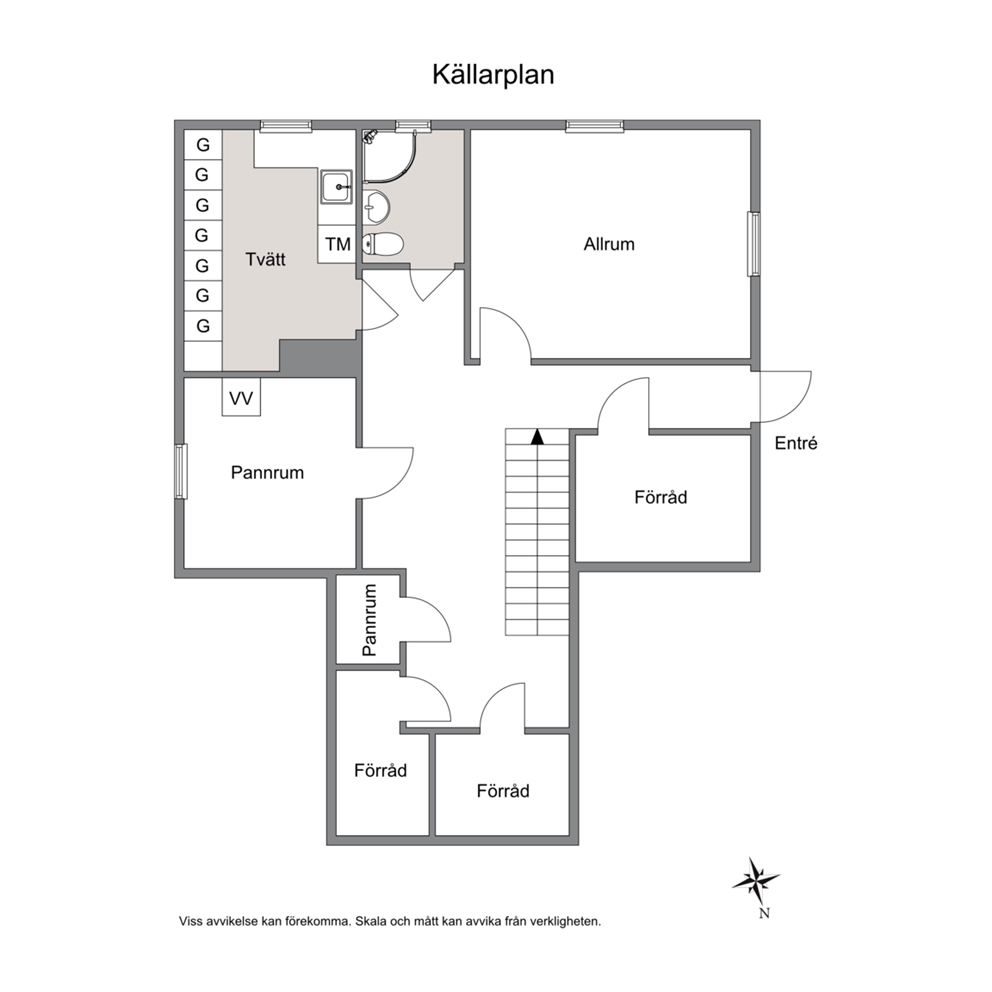 Planritning - Källarplan