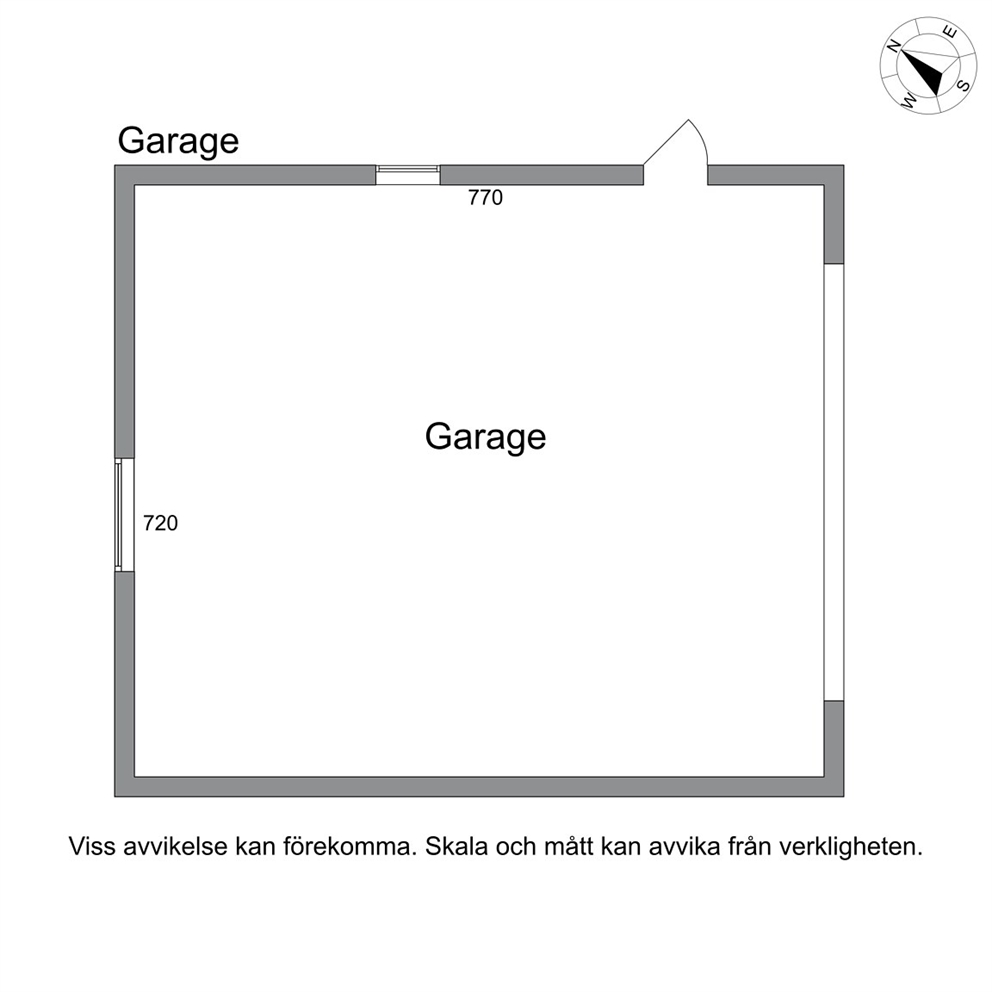 Planritning garage