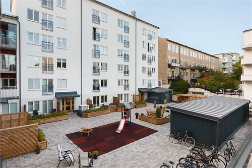 Fasad från innergård