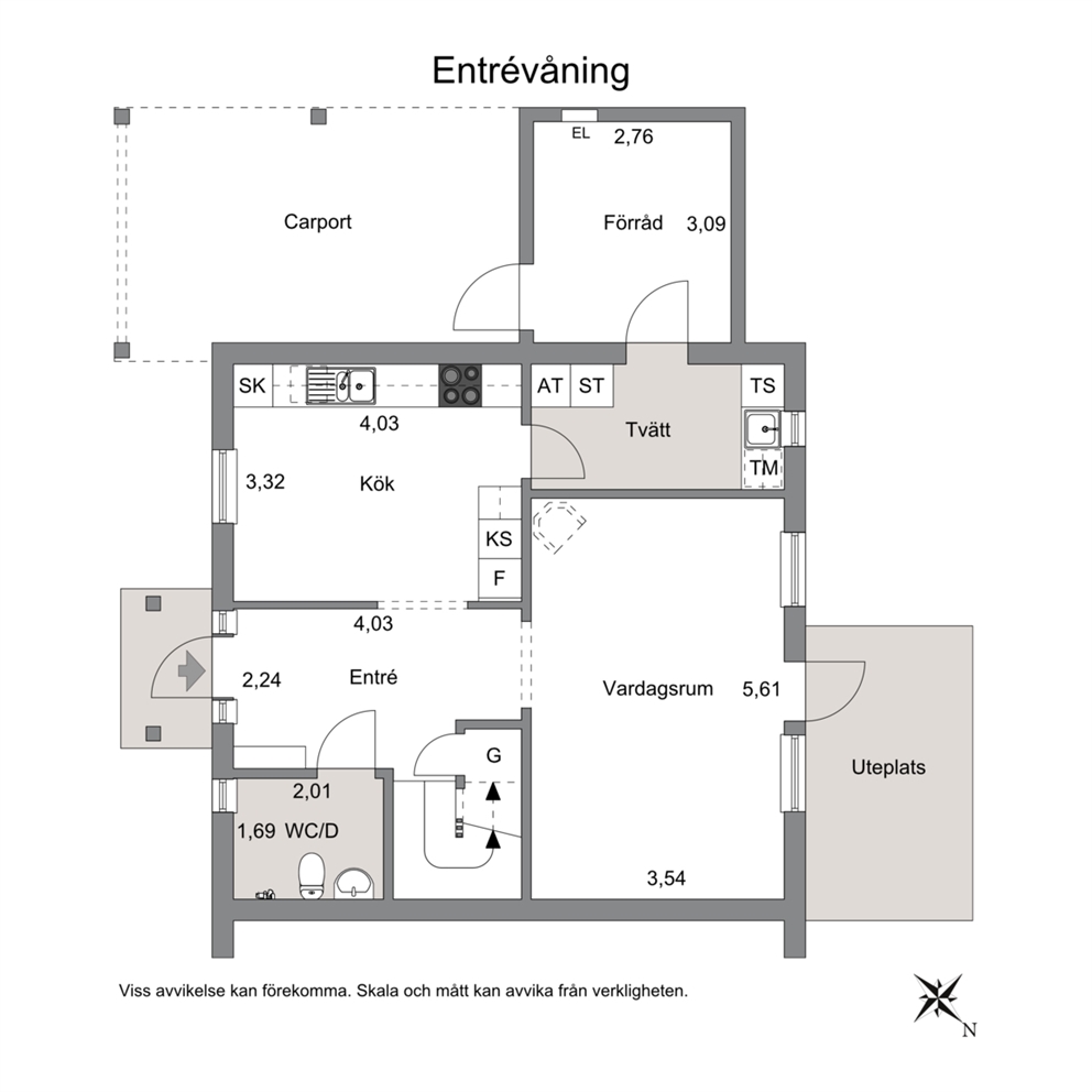 Planlösning entréplan