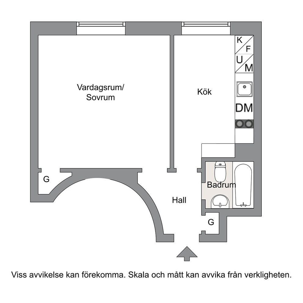 Planritning (ej skalenligt)