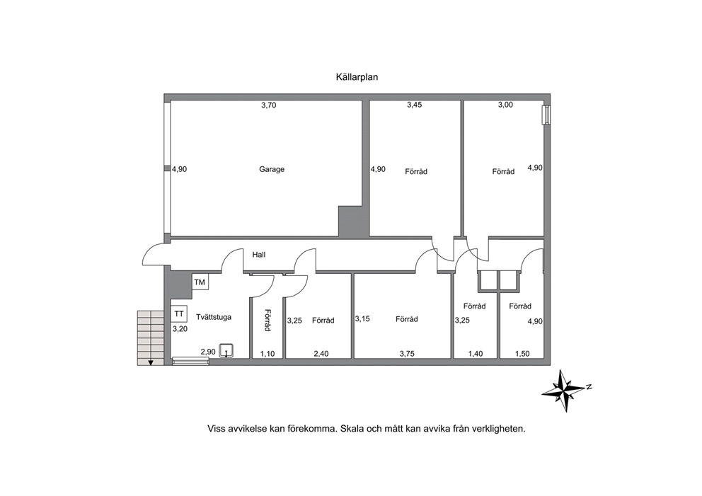Källarplan/garage