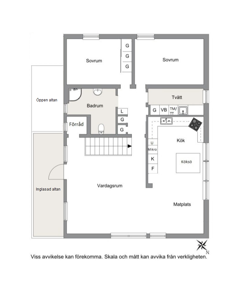 Planritning övre plan