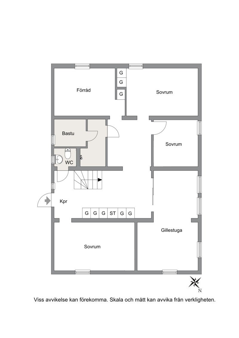 Planritning souterrängplan