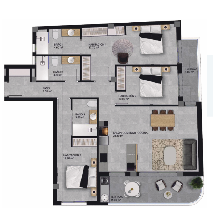 Plano del piso 2