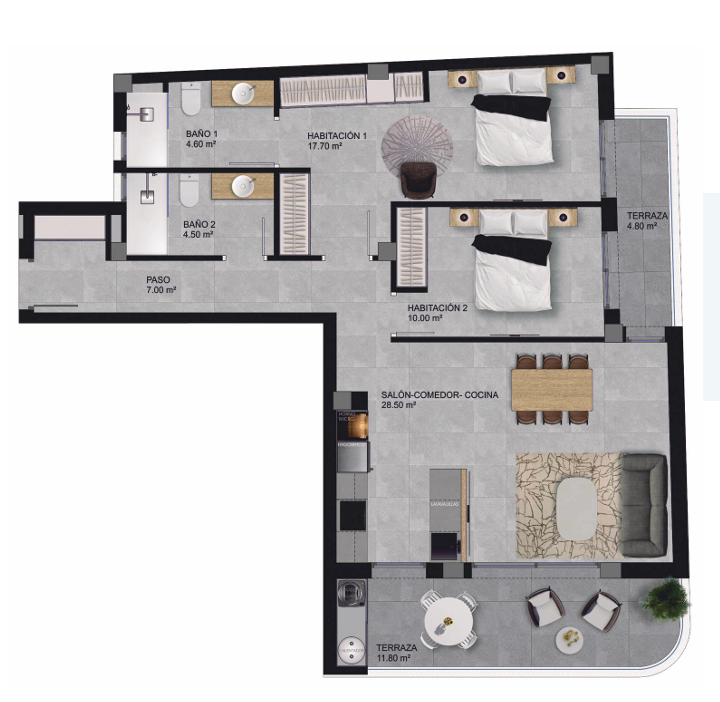 Plano del piso 4