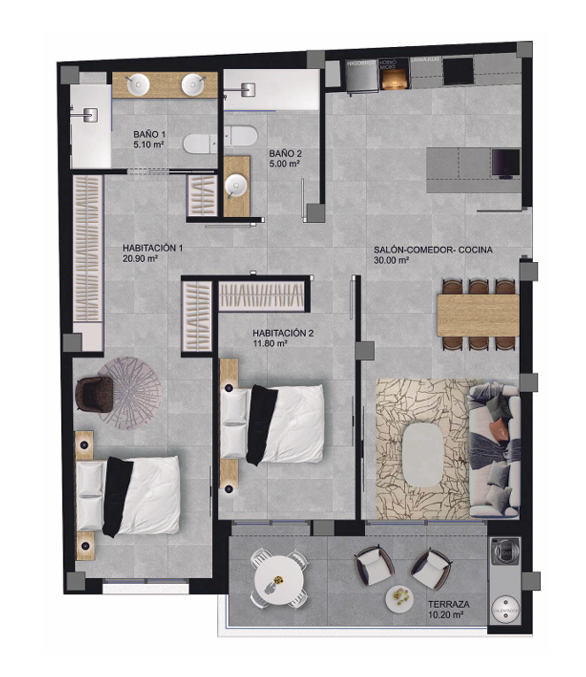 Plano del piso 6