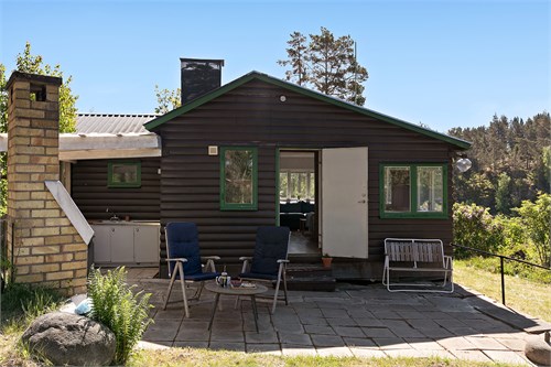 Stor uteplats för avkoppling