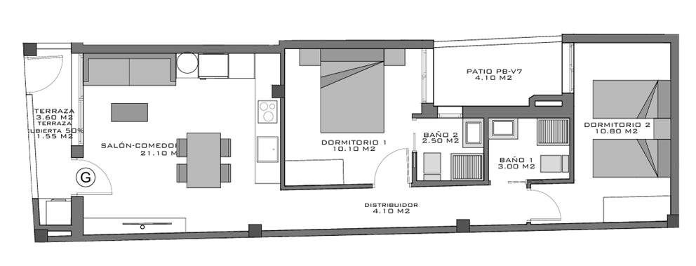 Plano del piso 2