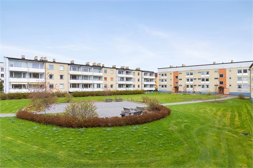 Innergård med boulebana 