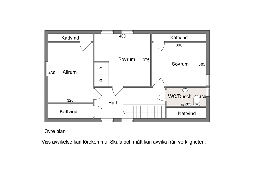 Planlösning Övervåning