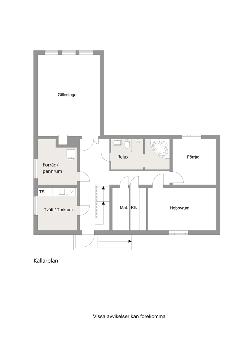 Planritning - källarplan