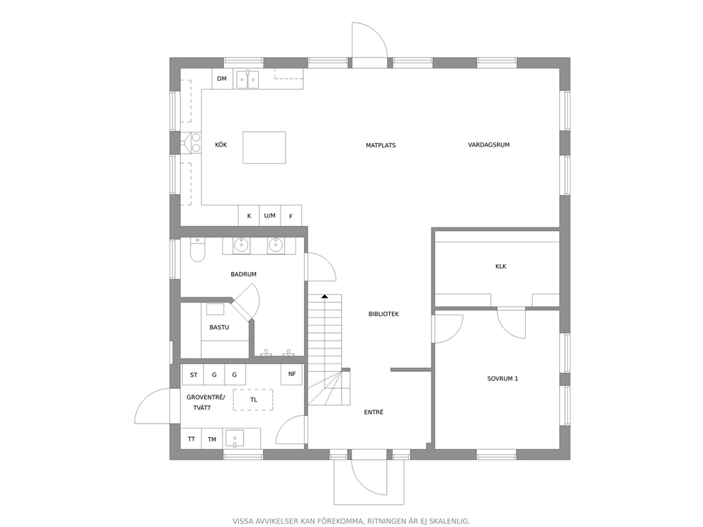 Planlösning - Entréplan