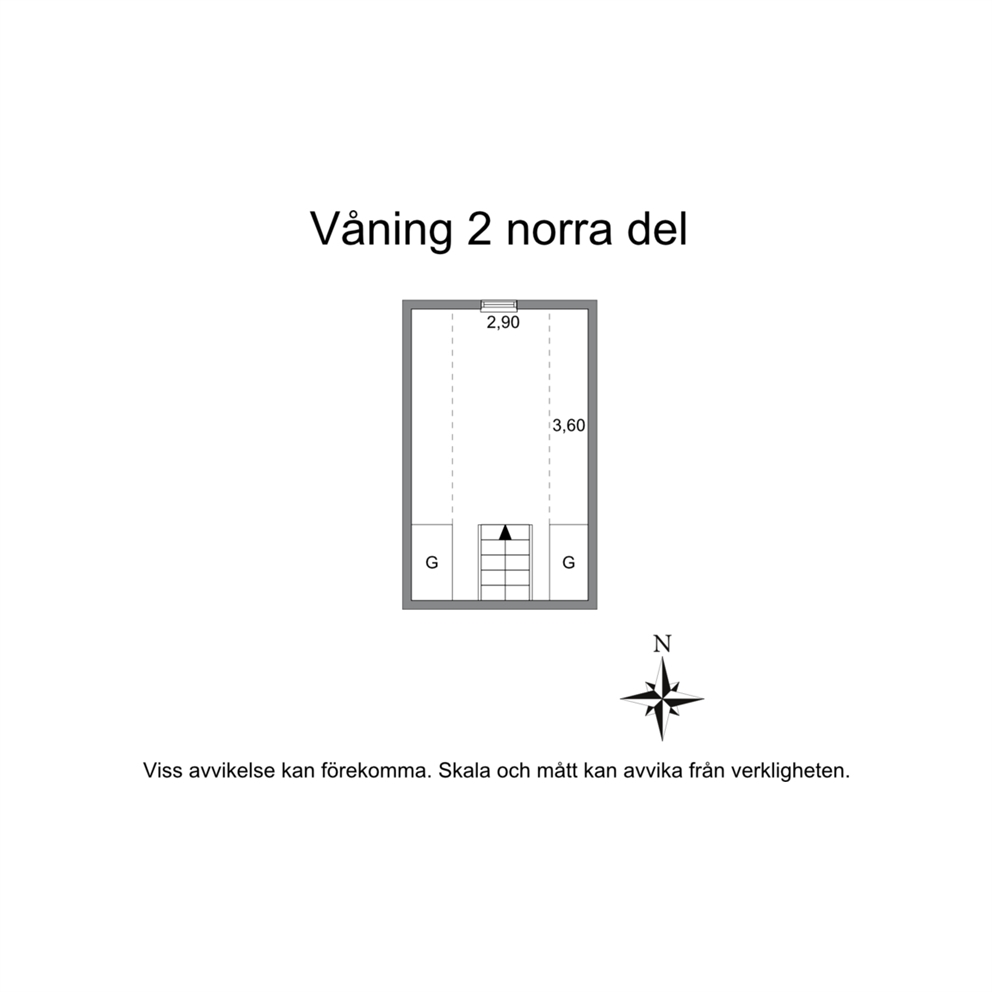 Inrett vindsrum