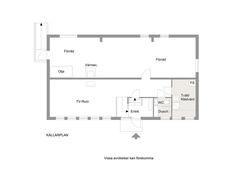 Planritning - källarplan
