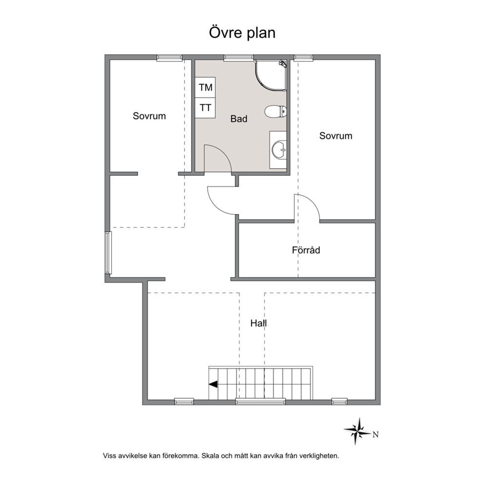 Planritning - Övre plan