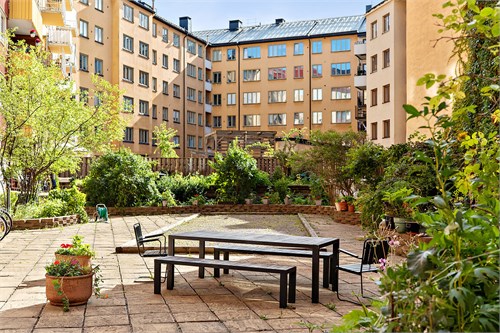 Föreningens trevliga innergård