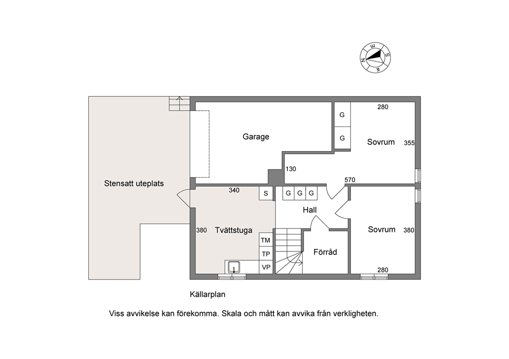Planlösning Källarvåning