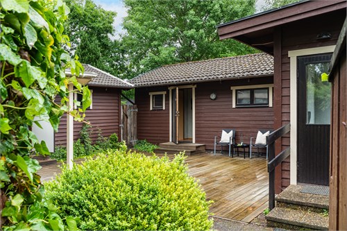 Fantastiskt insynsskyddad innergård.