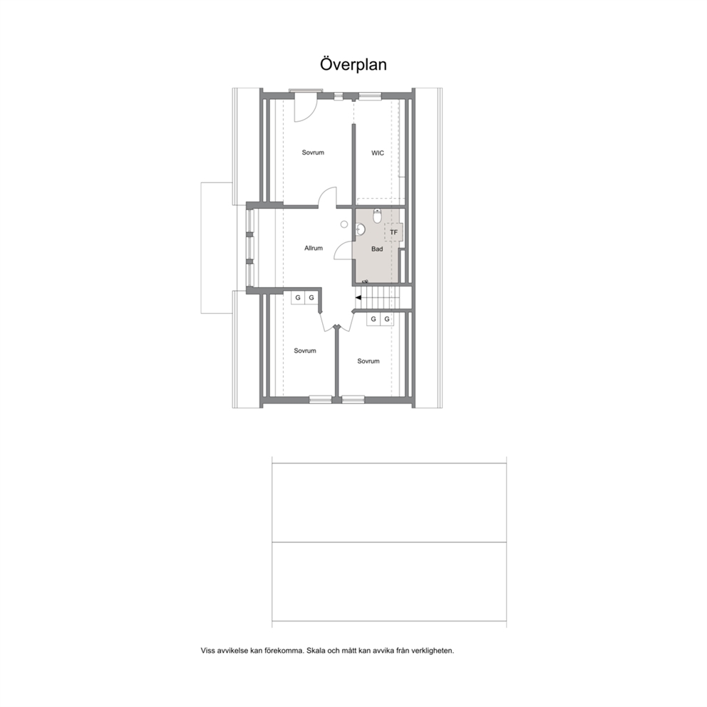 Planlösning övre plan