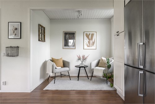 En mysig hörna för matbord eller arbetshörna
