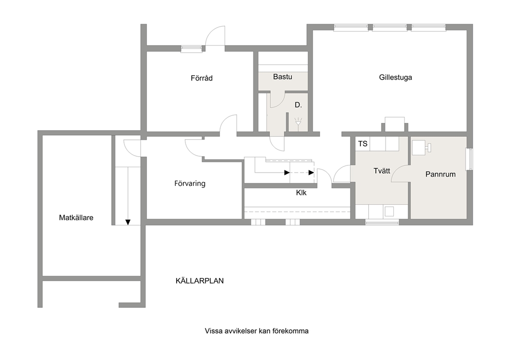 Planritning - källarplan