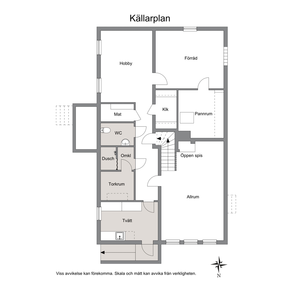 Planritning - Källarplan
