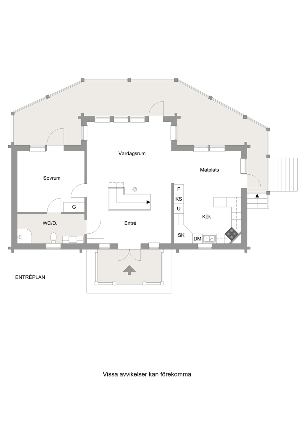 Planritning - övre plan