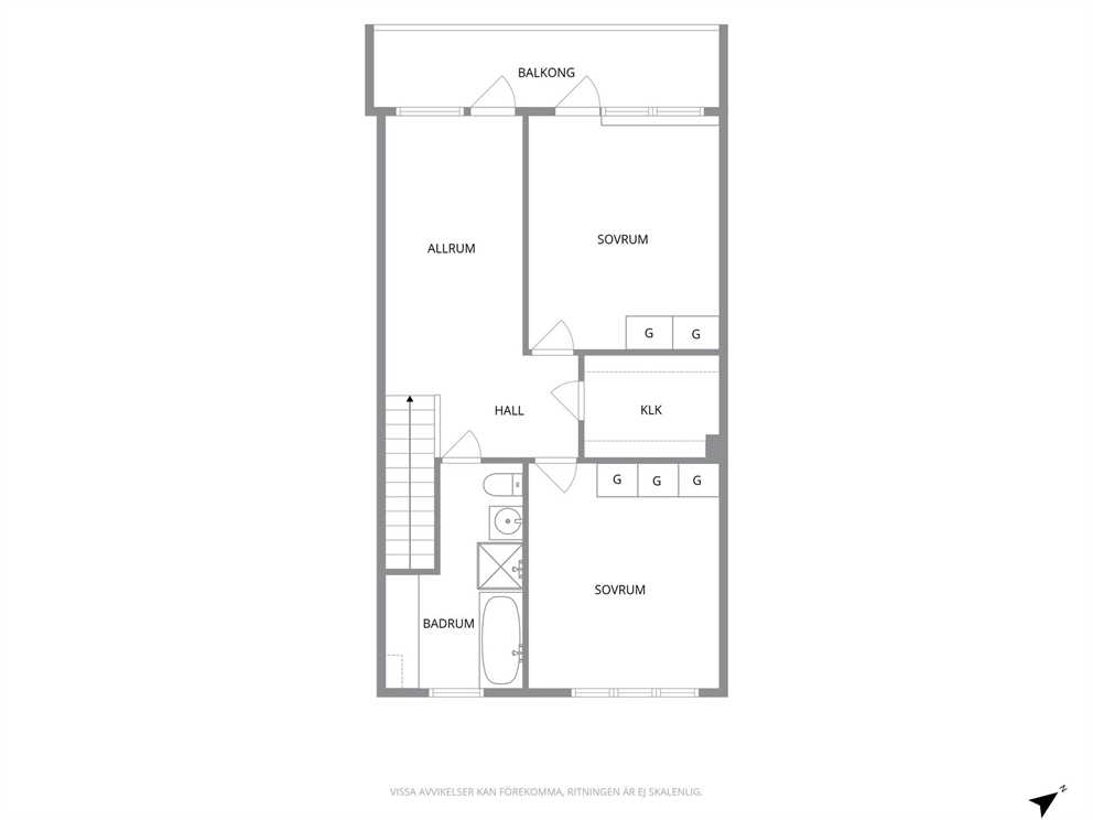 Planritning - Övre plan