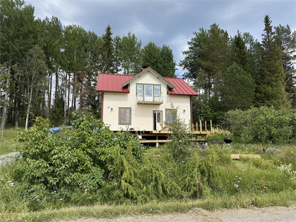 Pågående byggnation av altan