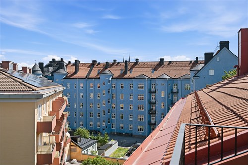 Vy från föreningens takterrass 