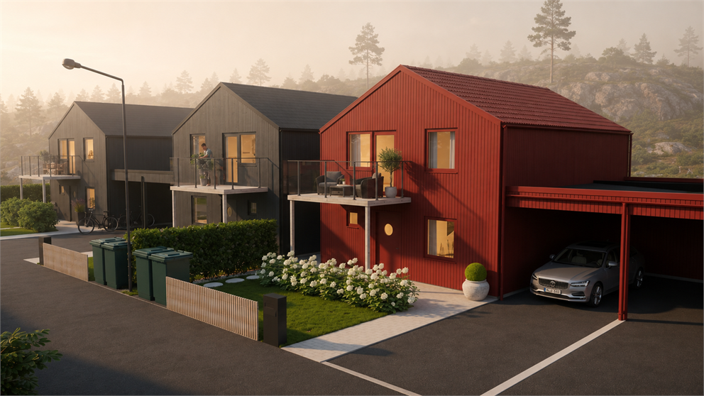 Hus A nr 22 (Rött) Etapp 1