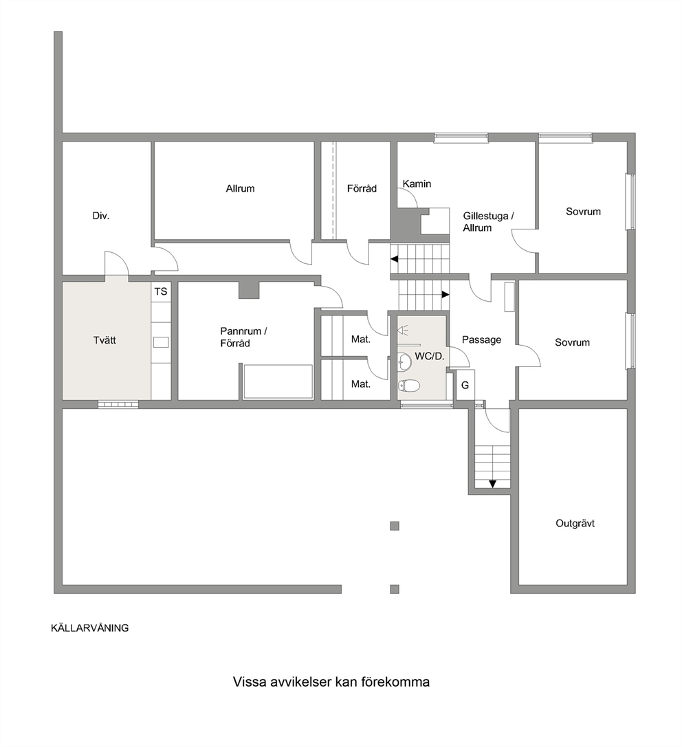Nedre plan/källarplan