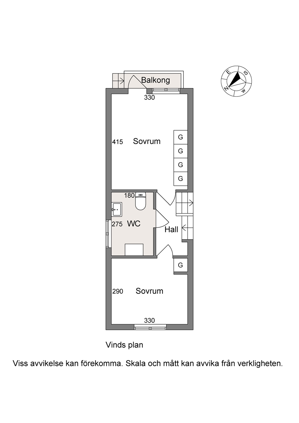 Planlösning Etage 1