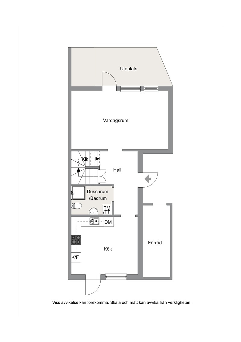 Planlösning, entréplan
