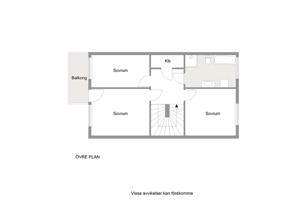 Planritning - övre plan