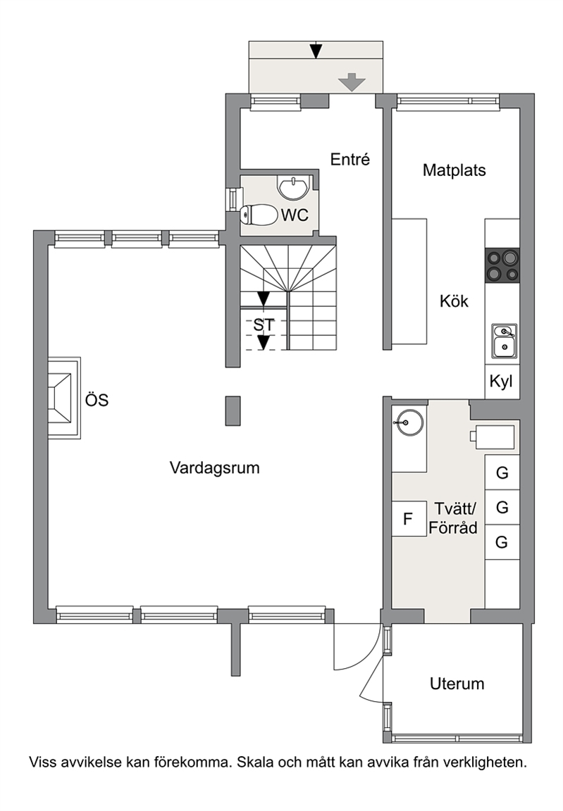 Entréplan, skiss