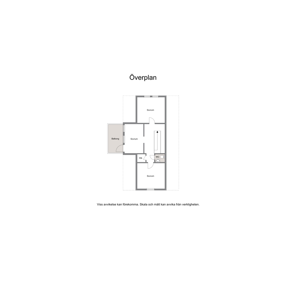 Planlösning övre plan