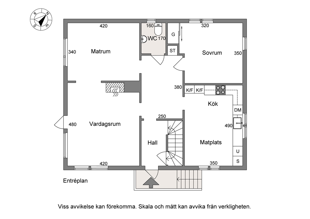 Planlösning entréplan