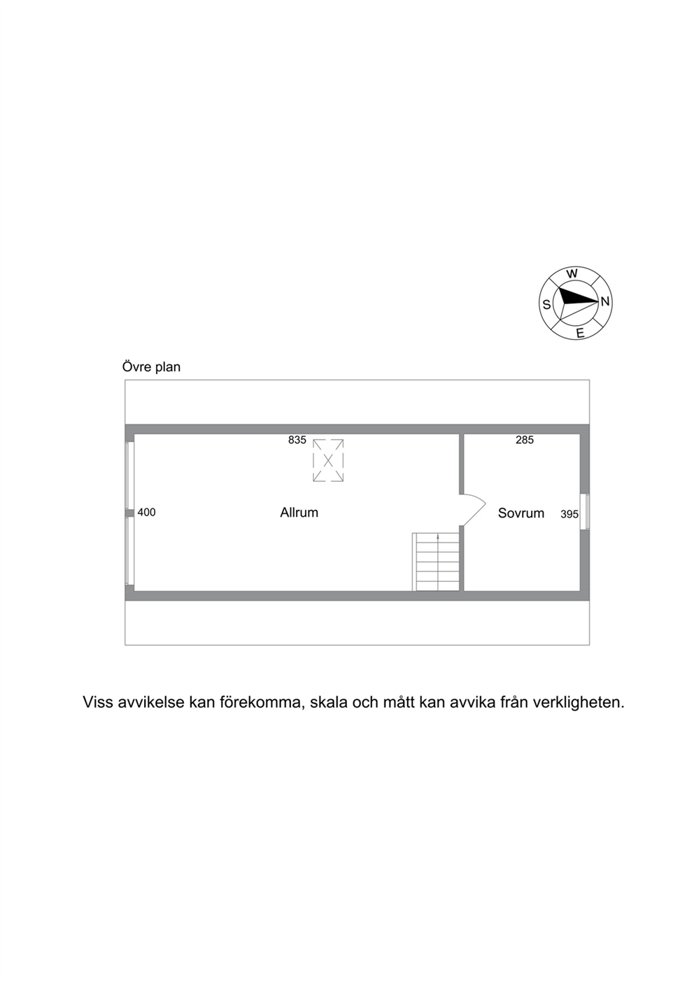 Planritning övervåning