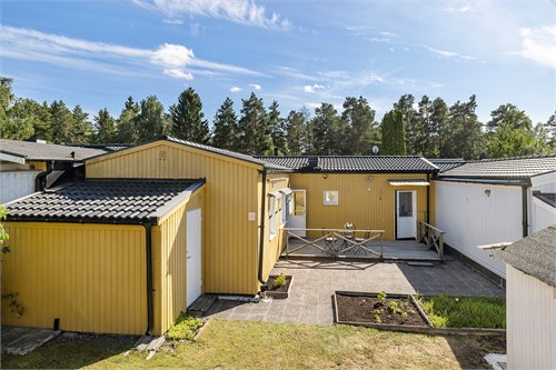 Trädgård och stor altan