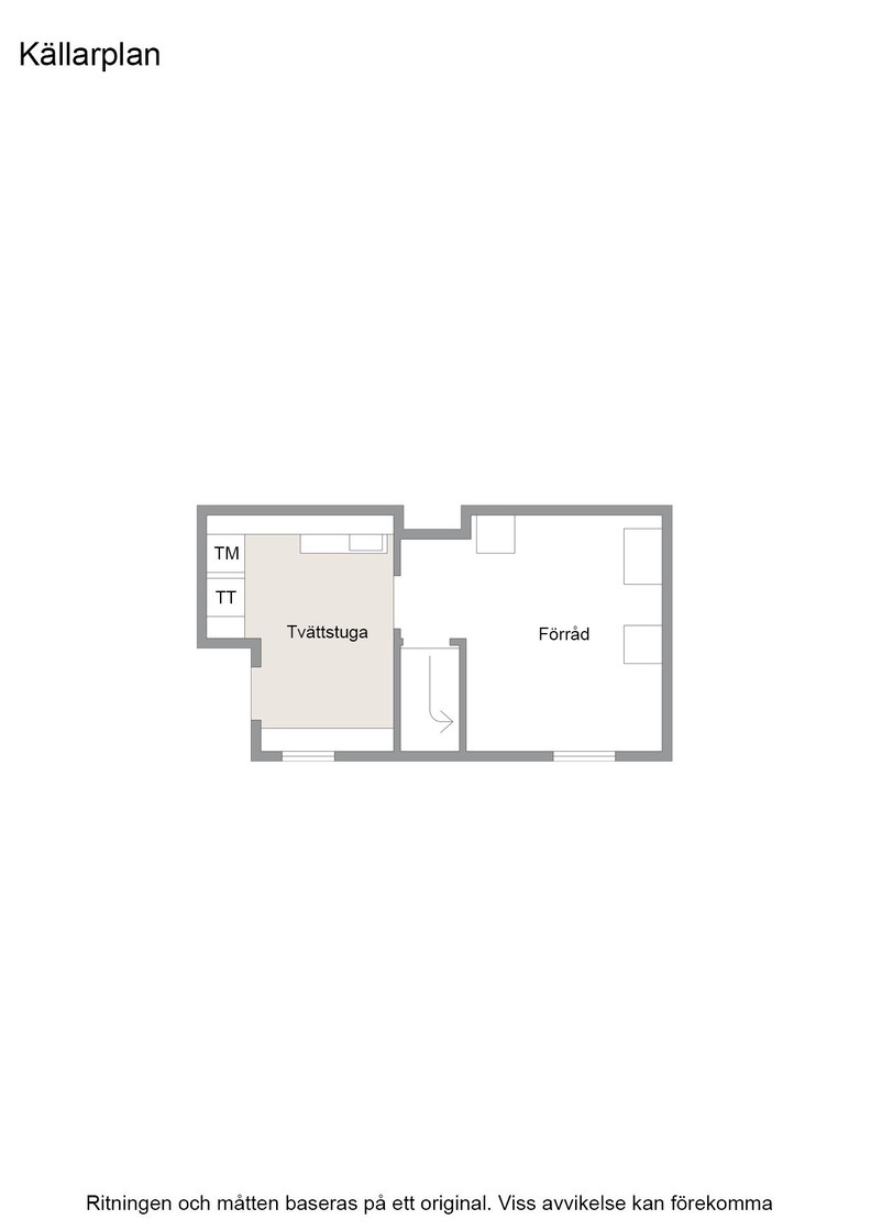 Huvudbyggnad källarplan