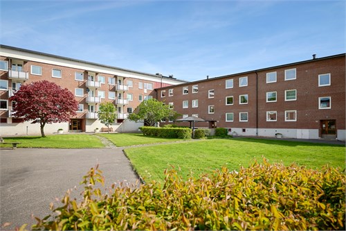 Med plats för lek och spring för barnen 